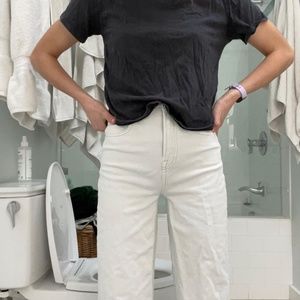 GAP Wide Leg White Jeans